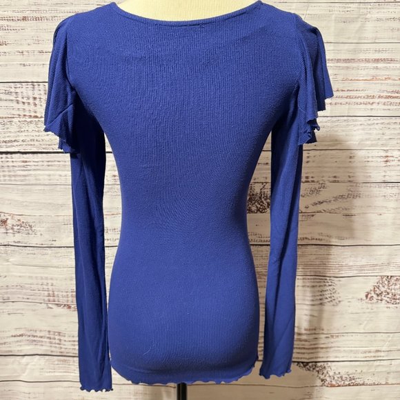 🎉😀CLEARANCE SALE!!😀🎉FREE PEOPLE We The Free On Rewind Tee in Sapphire - Picture 5 of 9